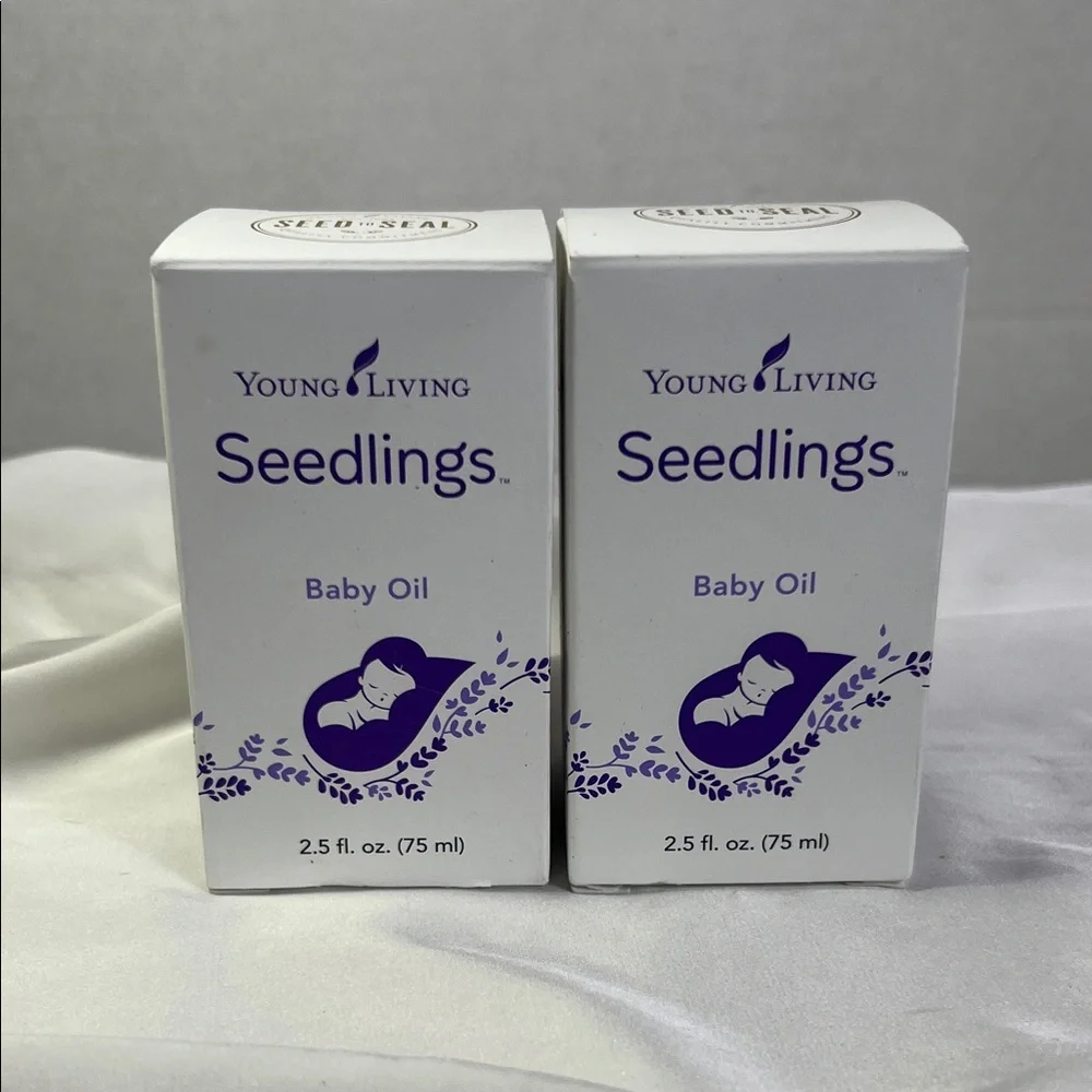 Young‎ Living Seedlings Baby Oil set of 2 Plant Based Ingredients Calming Relax